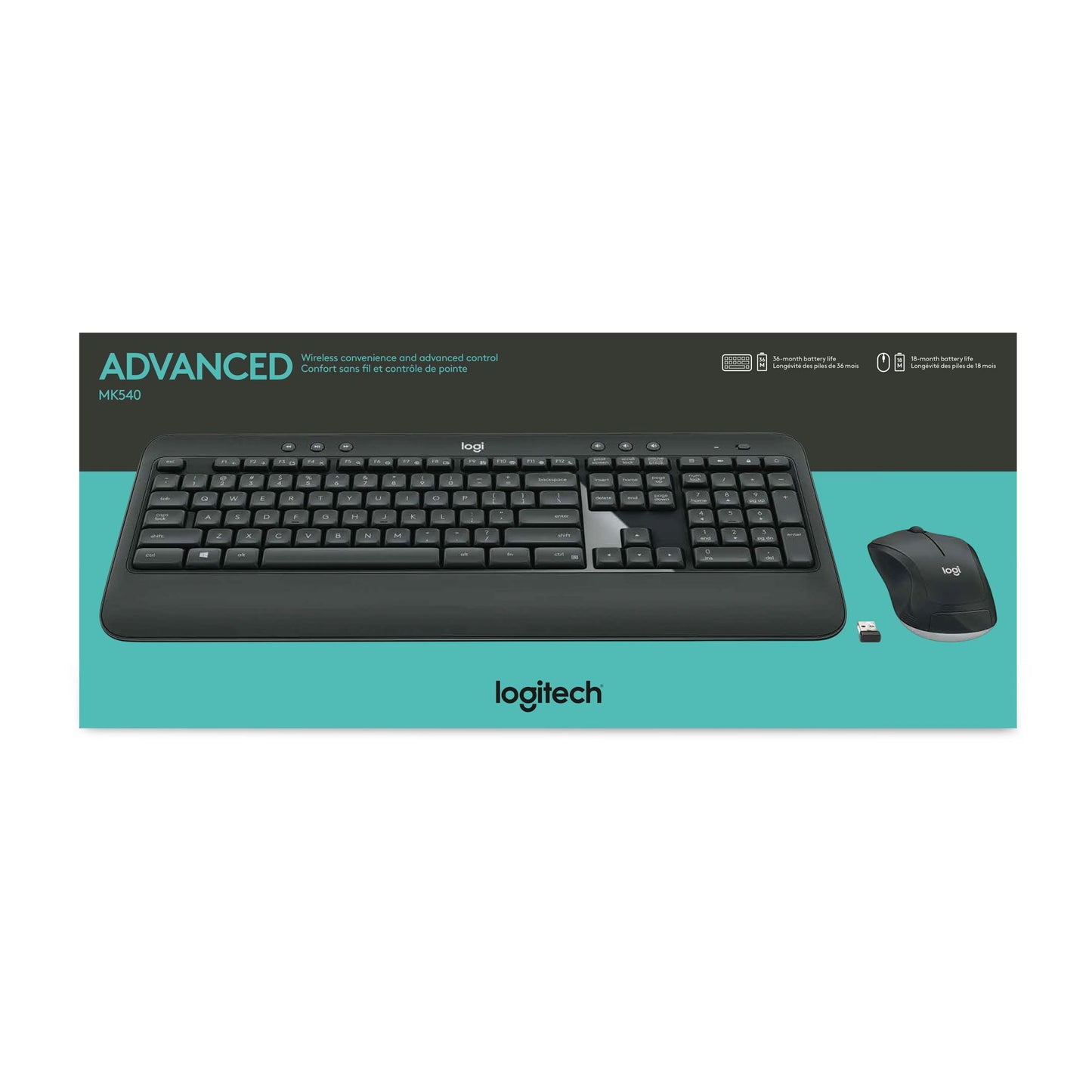 Logitech MK540 Draadloze Toetsenbord & Muis | US-Internationaal